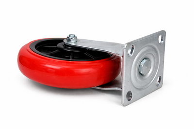 Voyager Tools 2-Pack 8 Inch Plate Caster Wheels (Pair), Swivel OR Fixed