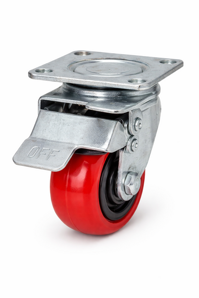 Voyager Tools 2-Pack 4 Inch Plate Caster Wheels (Pair), Swivel OR Fixed
