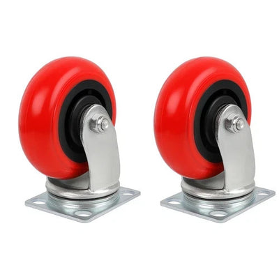 2 Pack 5 Inch Swivel Caster Wheel Extra Heavy Duty Smooth Rolling, Polyurethane