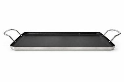 Voyager Tools Aluminum Double Burner Griddle for Stove & Grill, Non-Stick