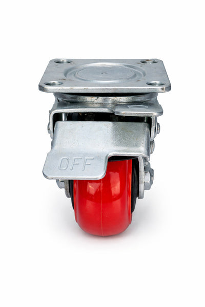Voyager Tools 2-Pack 4 Inch Plate Caster Wheels (Pair), Swivel OR Fixed