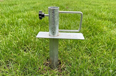 Ocean Fishing Rod Holder & Multipurpose Umbrella Ground Stake Holder 18" Steel
