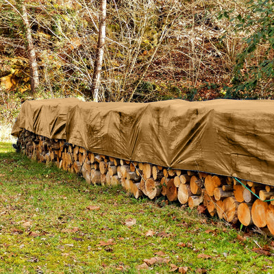 Day Star Shades EXTRA Heavy Duty 12 MIL BEIGE Tarp 3 Ply Coated Reinforced Canopy 3 Layer