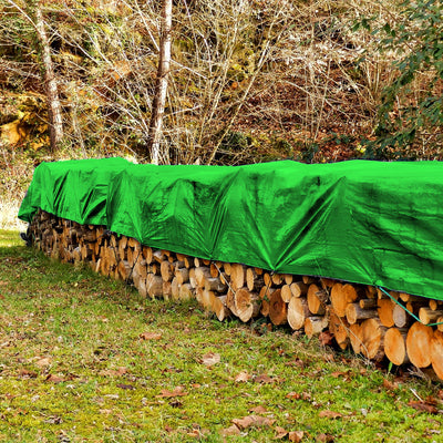 DAY STAR SHADES Extra Heavy Duty 12 mil GREEN Tarp 3 Ply Coated Reinforced Canopy 3 Layer