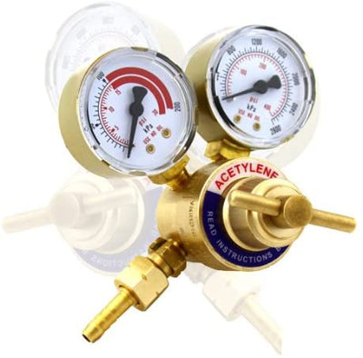 Acetylene Regulator Dual Gauge Cutting Torch Regulator Portable Size Small Tank