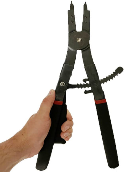 Strong Grip 16" Snap Ring Pliers 2pc Set Interchangeable 45° 90° Tips
