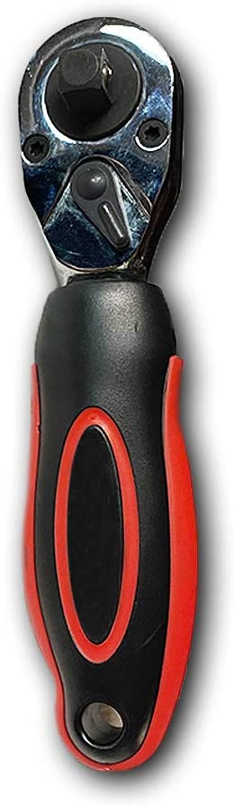 Voyager Tools 3/8" X 1/2" Dr. Stubby Ratchet Handle Dual Head Stubby Ratchet