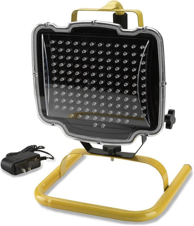 150-LED Rechargeable Cordless Work Light with Adjustable Stand | 7.4V Lithium Ion Battery