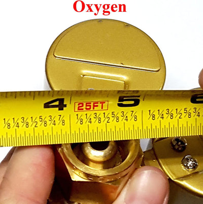 2PC Set Acetylene And Oxygen Regulators Dual Gauge Cutting Torch Regulators Portable Size