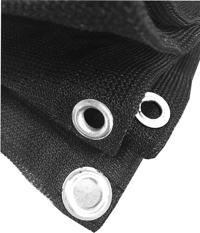 Voyager Tools HD-Double Stitched Fence Screen Mesh 8' x 50' (Extra Long) Shade for Fence Cover(Black)