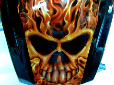 Auto Darkening Solar Welding Mask Professional Welder Helmet (Skull With Flames)
