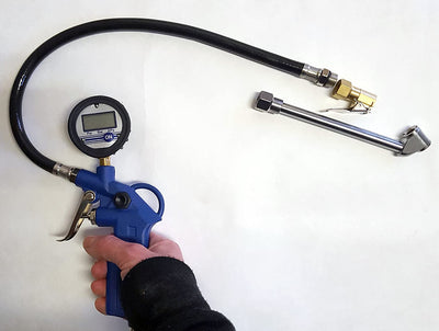 PSI KING Digital Air Pressure Gauge LCD Display Air Inflator Guage