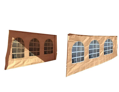 Voyager Tools 2PC Window Sidewall Set for Canopy Frames – Fits 20ft, 30ft, and 40ft Lengths