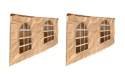 Voyager Tools 2PC Window Sidewall Set for Canopy Frames – Fits 20ft, 30ft, and 40ft Lengths