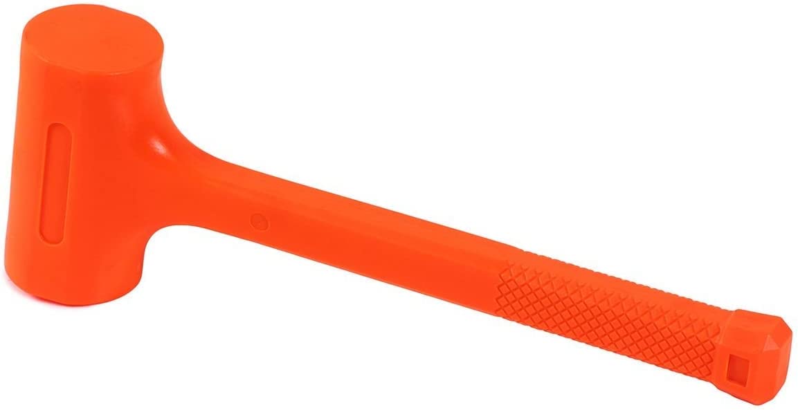 Neon Orange Spark Free Hammer Dead Blow Hammer