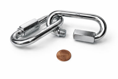 16-pc 316  Steel Quick Link Carabiners Set Heavy Duty 3/8" SCREW LOCK  Type