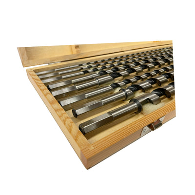 Voyager Tools 8-Piece 18" Auger Bit Set | Wood Boring Drill Bits 1/4" to 3/4"