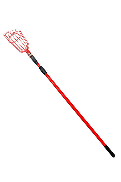 Telescoping Fruit Picker Tool with Basket –Extendable Pole for fruit picking 8ft