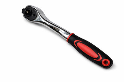 Dual Head Ratchet 3/8" & 1/2" Drive 72 Tooth Forward-Reverse Rubber Grip 10" L