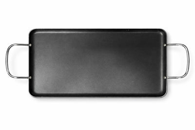 Voyager Tools Aluminum Double Burner Griddle for Stove & Grill, Non-Stick