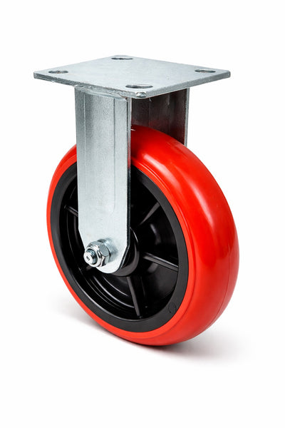 Voyager Tools 2-Pack 6 Inch Plate Caster Wheels (Pair), Swivel OR Fixed