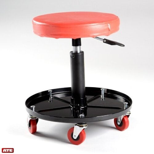 Adjustable Air Roller Hydraulic Mechanic Seat Rolling Stool Swivel ATE Tools