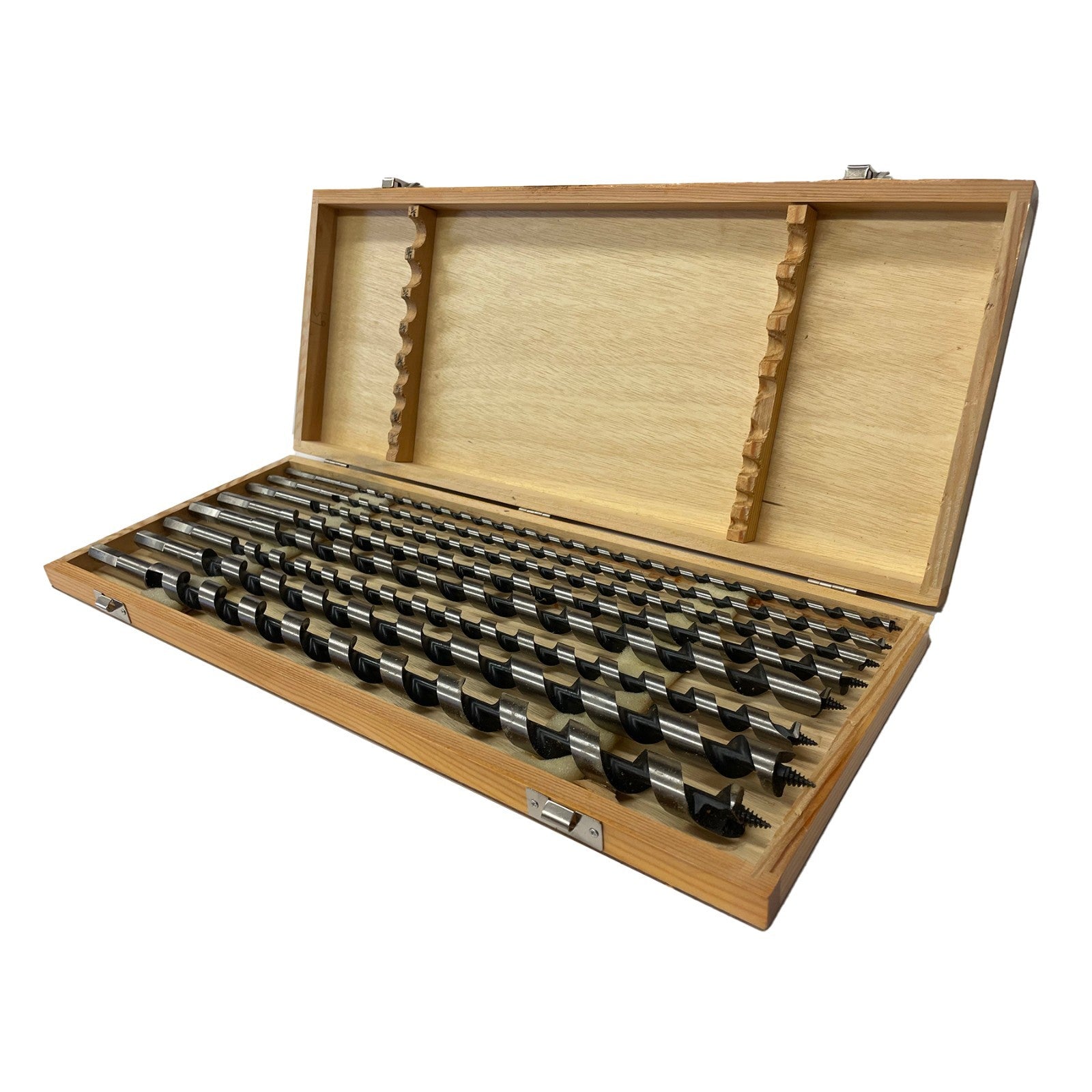 Voyager Tools 8-Piece 18" Auger Bit Set | Wood Boring Drill Bits 1/4" to 3/4"