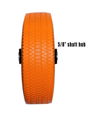 Voyager Tools 10-inch Flat-Free Double Axle Replacement Caster Tire – Heavy-Duty