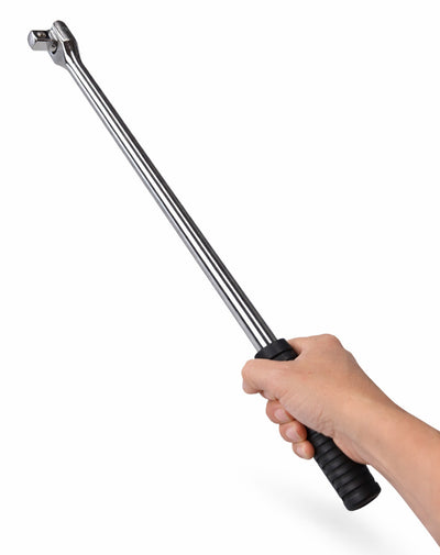 Voyager Tools 1/2 Drive 17" Flex Head Breaker Bar, Heavy-Duty Drop Forged