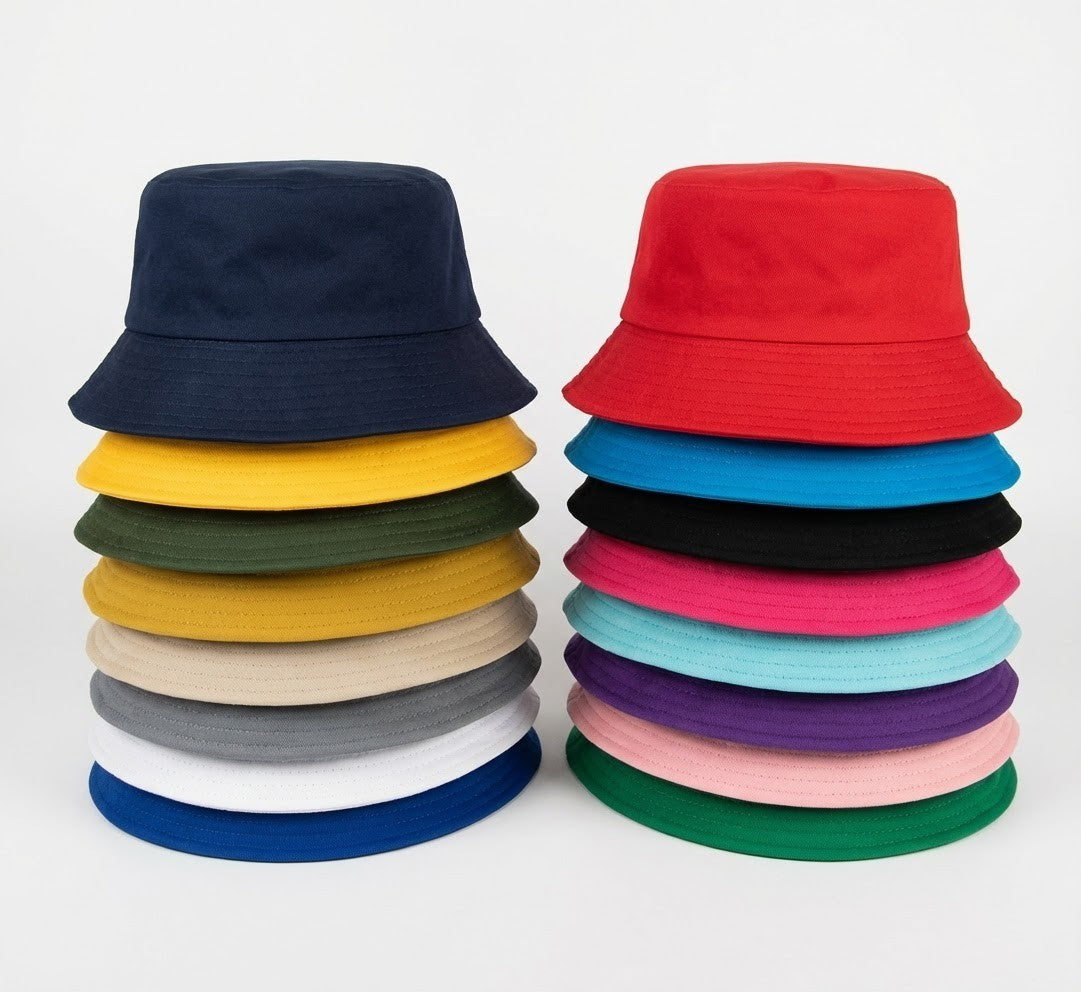 Classic Cotton Bucket Hat for Summer Fishing Camping Safari Outdoors
