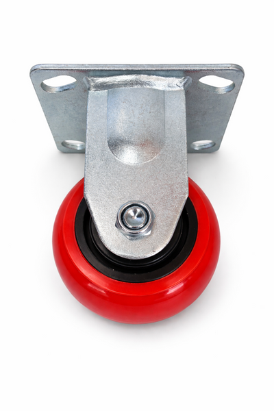 Voyager Tools 2-Pack 4 Inch Plate Caster Wheels (Pair), Swivel OR Fixed