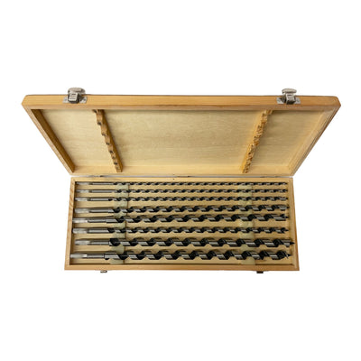 Voyager Tools 8-Piece 18" Auger Bit Set | Wood Boring Drill Bits 1/4" to 3/4"