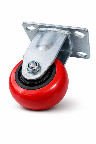 Voyager Tools 2-Pack 4 Inch Plate Caster Wheels (Pair), Swivel OR Fixed