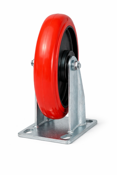 Voyager Tools 2-Pack 8 Inch Plate Caster Wheels (Pair), Swivel OR Fixed
