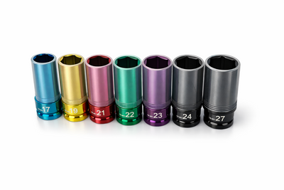 Voyager Tools 7pc 1/2" Drive Thin Wall Deep Impact Sockets SAE or Metric
