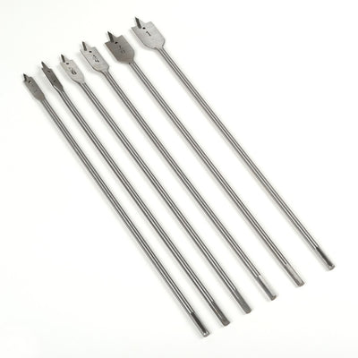 6 PC Wood Boring Drill Set Extra Long 16 Inch  3/8", 1/2", 5/8", 3/4", 7/8", 1"