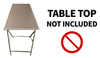 Folding Table Horse Legs Saw Table Legs With Zinc Coating 2 Piece Set