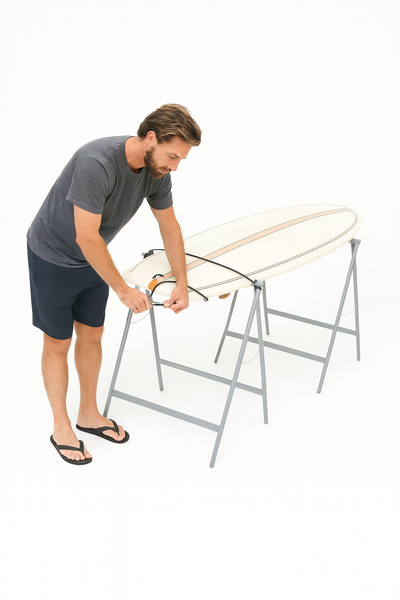 Folding Table Saw Horse Legs Grey Aluminum 2 Piece Set