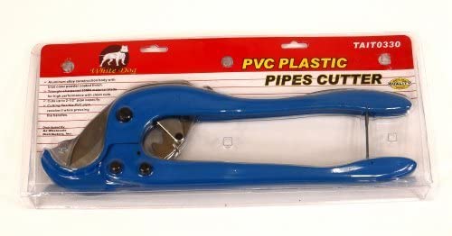 PVC Pipe Cutter, Plastic Pipe Cutter Ratchet Cutting 2-1/2'' Pipe Cutter