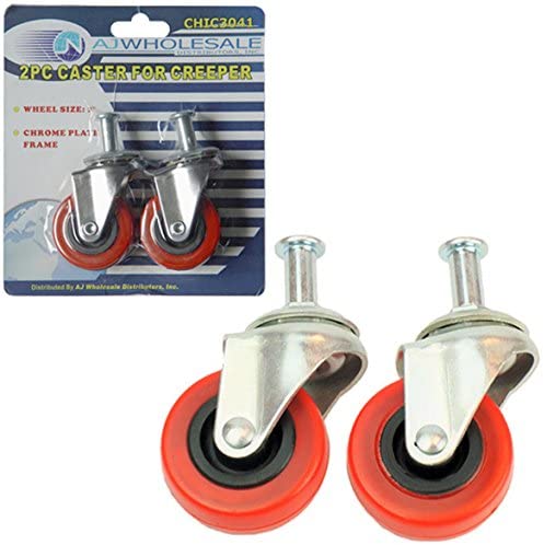 2pc Combo Pack of 2 inch casters with Threaded Screw top