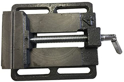 4" Flat Mounting Drill Press Vise With Perforated Mounting Points And Extra Durability For Extended Use