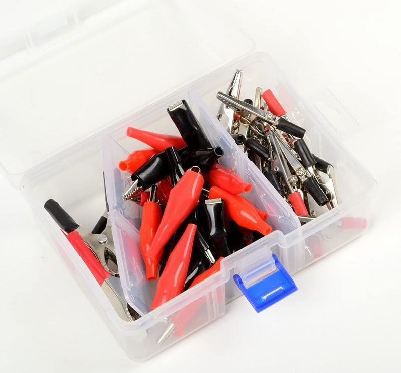 Professional Strength 60pc Alligator Clip Assortment With Carry Box