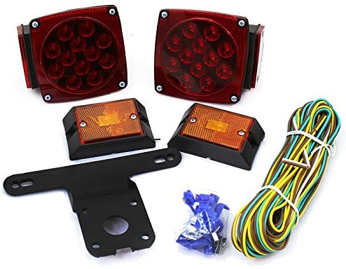 Voyager Tools LED Submersible Trailer Light KIT Heavy Duty Underwater Light KIT