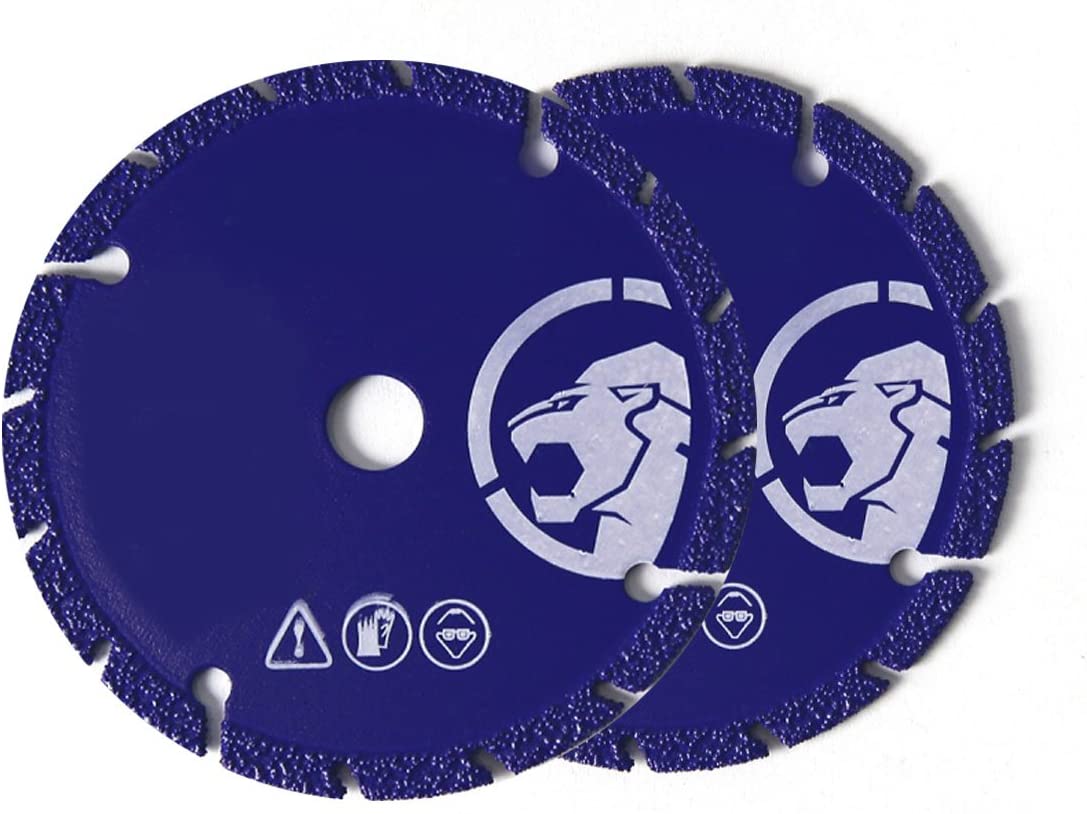 2PC Set Cut Off Wheel 5" x 7/8" Arbor Diamond Cut Off Wheel