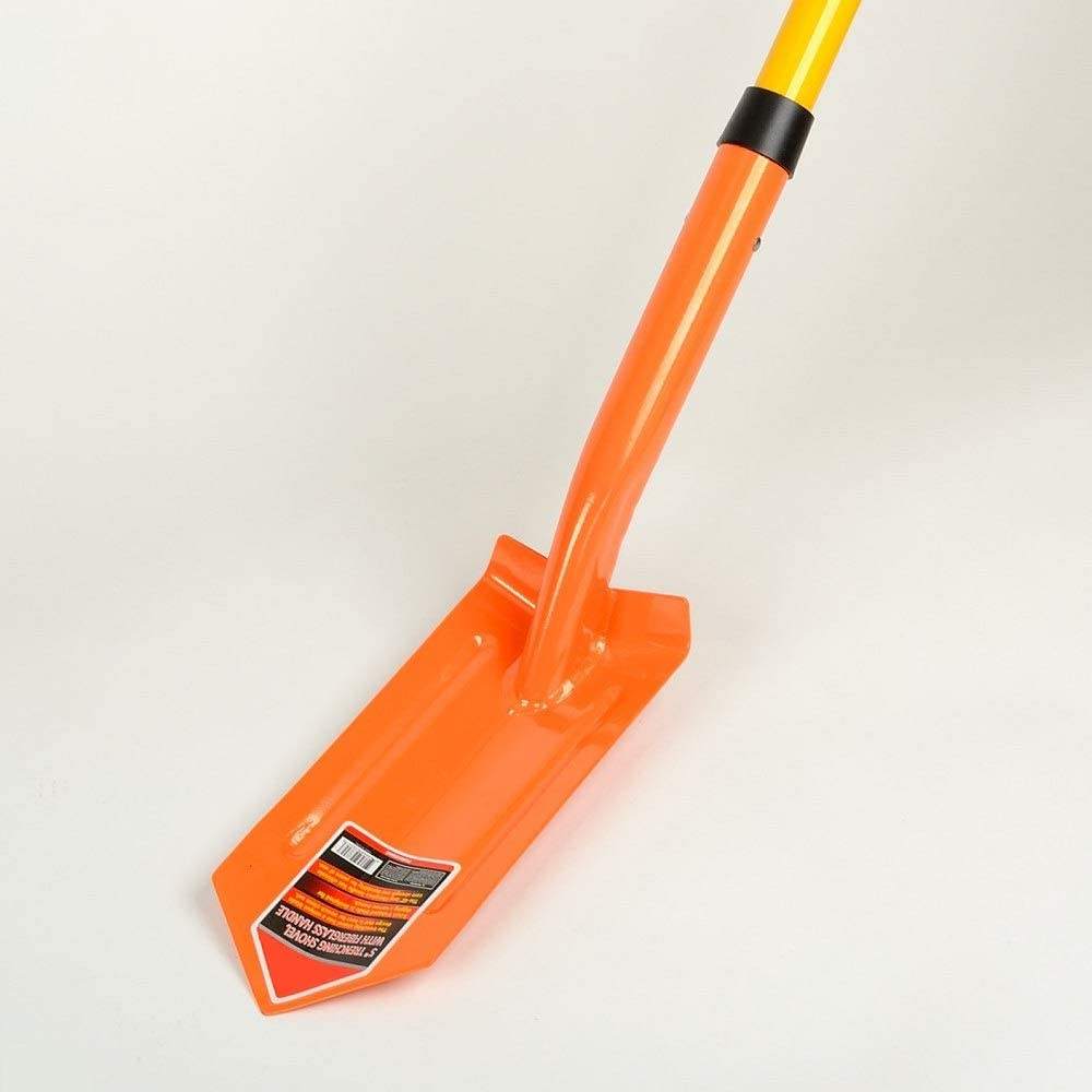 Voyager Tools-V-Tipped Narrow Trenching Shovel with 48" Heavy Duty Fiberglass Handle