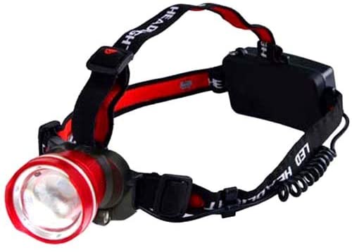 HD Rechargable Headlamp T6 500 Lumens Hands Free Headlamp Flashlight Battery Pack Included