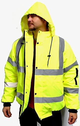 3X-Large Safety Reflective Jacket Bright Neon Yellow â€¦