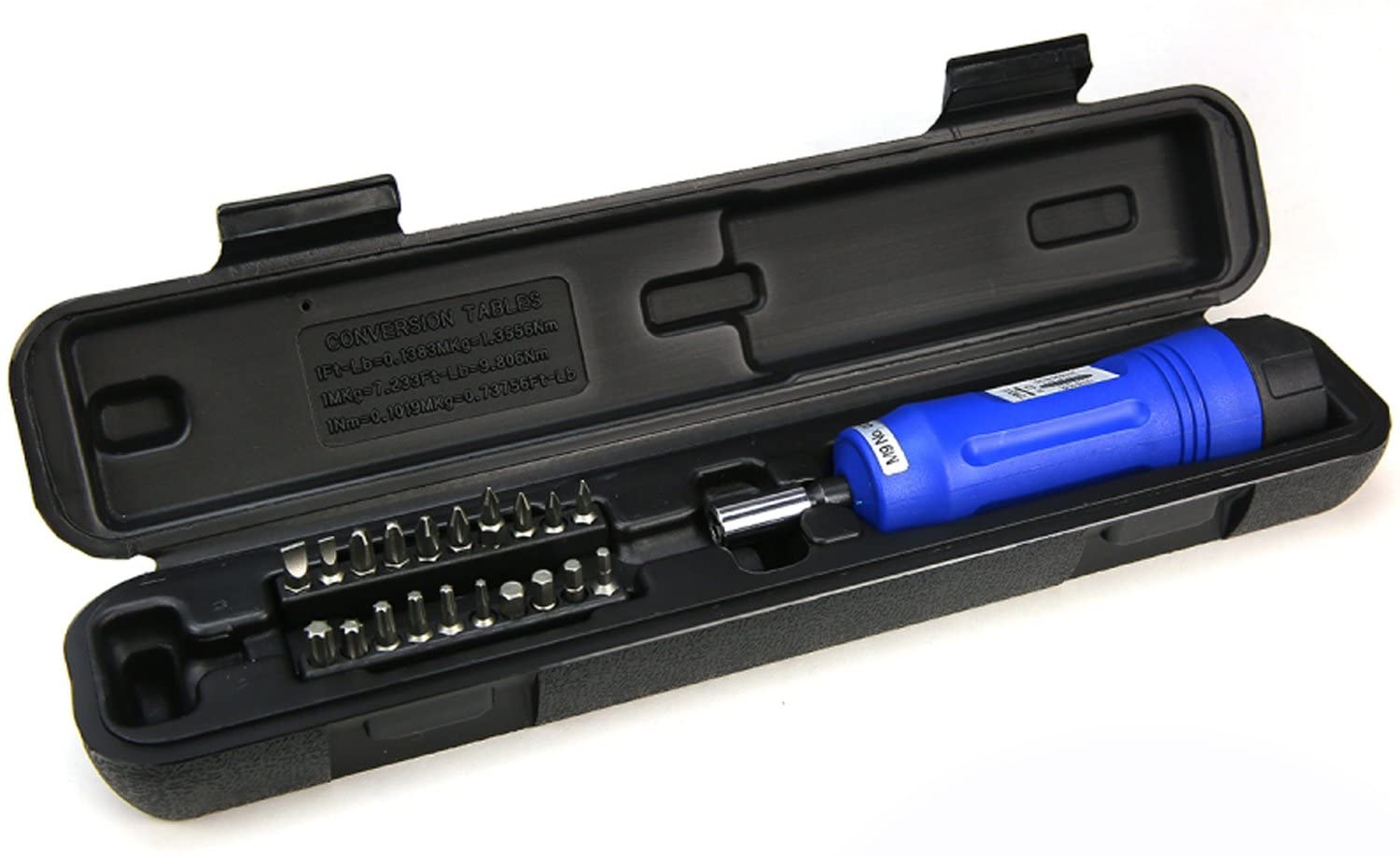 Torque Screwdriver 21PC 1/4" Long Shank Torque Screwdriver With Carring Case
