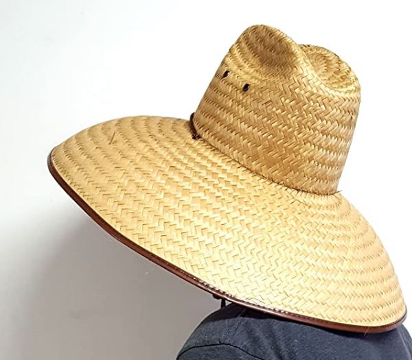 Double Weaved Hard Shell Shade Hat Large Fit Wide Brim Straw Hat Tan -  VoyagerTools
