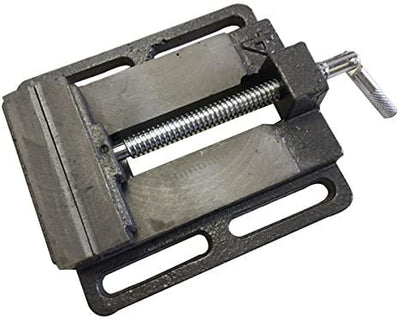 4" Flat Mounting Drill Press Vise With Perforated Mounting Points And Extra Durability For Extended Use